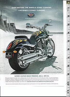 2005 Victory Vegas Jackpot Limited Edition Motorcycle-Wheels Start ... Print Ad • $18.90