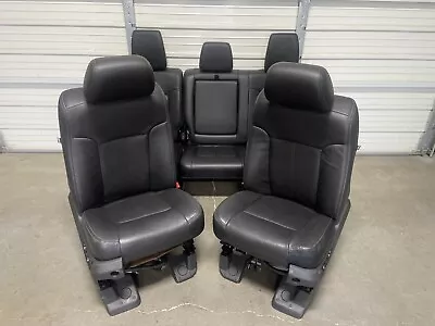 1999-2016 Ford F250 F350 F450 Super Duty Black Leather Lariat Front & Rear Seats • $1999.99