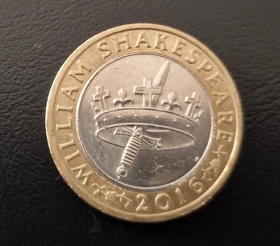 £2.50 • Buy 2016 William Shakespeare 2 Pound Coin Crown