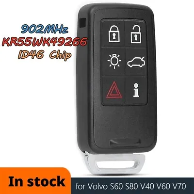 For Volvo S60 S80 V40 V60 V70 XC60 XC70 Smart Remote Key Fob KR55WK49266 902MHz • $32.11