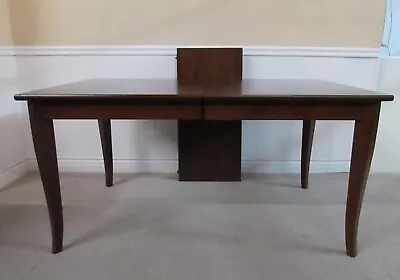 Crate & Barrel Mahogany Dining Table With Leaf 78  • $999