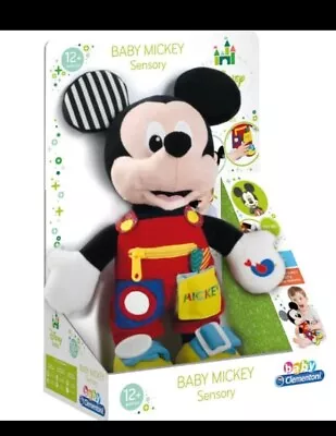 Disney Baby Mickey Mouse Sensory Plush Doll Age 12m+ New • £15