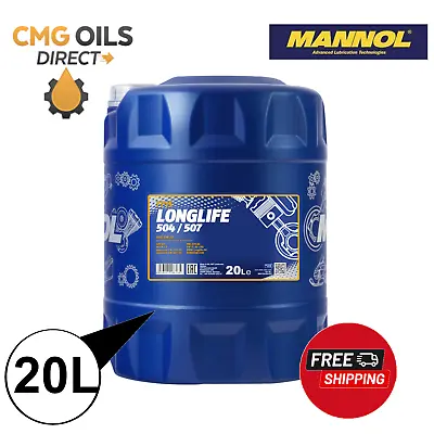 Mannol 7715 5w30 Fully Synthetic Longlife 504/507 Car Engine Oil - 20l • £59.79