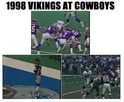 1998 Minnesota Vikings At Dallas Cowboys DVD Thanksgiven • $14.95