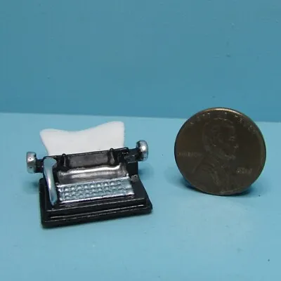 Dollhouse Miniature Old Fashion Metal Desk Top Typewriter B3266 • $5.84