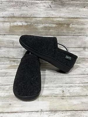 Woolrich Men’s Fabric Wool Charcoal Black Gray Slip On Slippers WR2955 Size 9 • $37.78