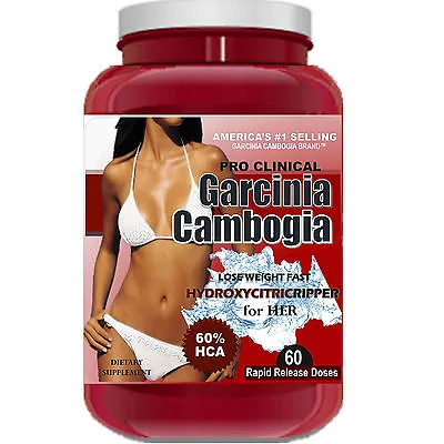$9.99 • Buy 100% Pure Garcinia Cambogia Diet Fat Weight Loss Woman Extract 60% HCA 60 Dose