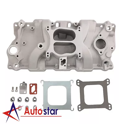 Dual Plane Front Intake Manifold Fit For Small Block Chevy SBC 262-400 1955-86 • $219.14