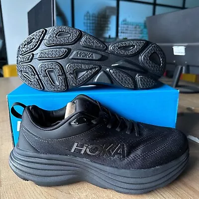 HOKA ONE ONE Bondi 8 Men's Sneakers Low Top Running Shoes/Black • $73.99