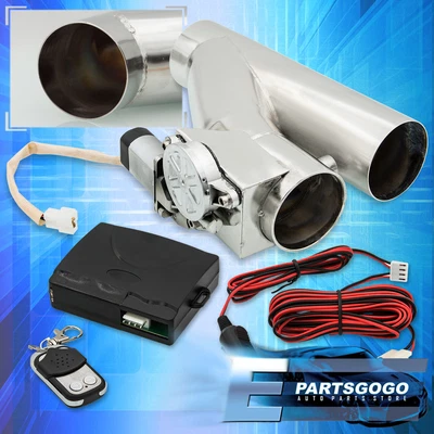 $93.99 • Buy Universal 76mm 3  DIY Electric Catback Exhaust Pipe Cut Out Valve System Steel