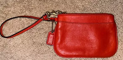 Small Coach Wristlet Burnt Orange • $15