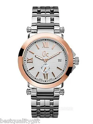 New Gc Guess Collection 2 Two Tone Rose Goldsilver S/s Watch-x61004g1-msr$610 • £242.73