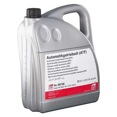 5 LITER FEBI Auto Automatic Transmission Oil Fluid ATF For AUDI VW Volkswagen • $84.79