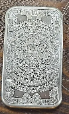 Ebay Live 9.51 - 5 Oz Silver Aztec Calendar Bar -#A1802 • £110.06