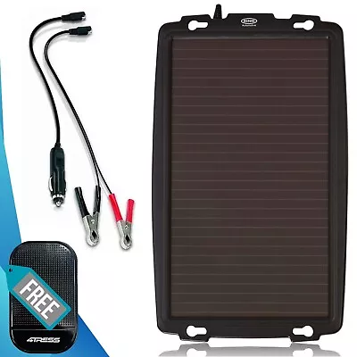 Solar Powered Battery Charger Panel Car Caravan Maintainer 12v 100Ah RSP240.Mat✅ • £36.90