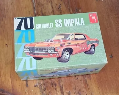 VTG~AMT 1/25~1970 CHEVROLET SS IMPALA~3 In 1~Model Car Kit~Factory Sealed~Y739 • $79.99