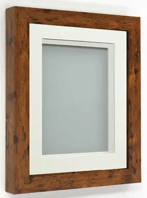 £11.62 • Buy Rustic 3D Box Frame Rickman Range Shadow Frames With Choice Of Mount Colours UK
