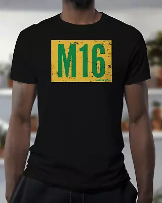 Man Utd T Shirt - M16 Manchester - Vintage - Organic - Unisex - No Border • £19.95