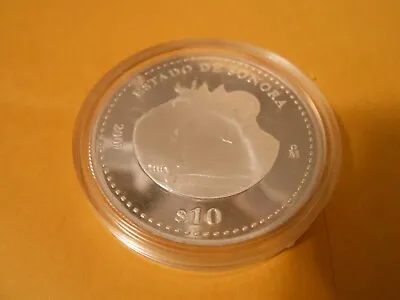 Mexico 2007 $10 Pesos Estado De Sonora Silver Proof Mexican Coin LEY .999 • $100