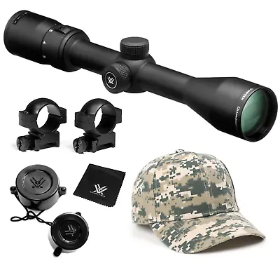 Vortex Optics Diamondback 3-9x40 Dead-Hold Riflescope W/ Hat And M Rings Bundle • $249