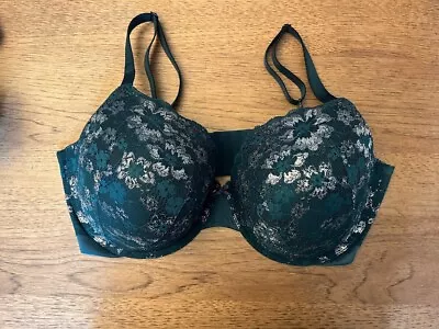 Victoria's Secret Green Shimmer 38B Body By Victoria Perfect Shape Push Up Bra • $29.99