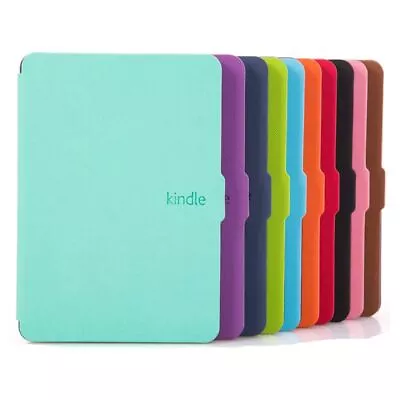 Grain Cover Smart Case PU Leather Protective Shell For Kindle Paperwhite 1/2/3 • $16.27