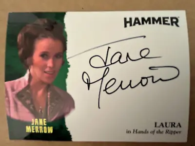 Hammer Platinum: Unreleased Autograph Card: Jane Merrow Jm2 - Only 40 Made • £15