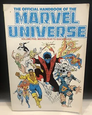 OFFICIAL HANDBOOK OF THE MARVEL UNIVERSE Vol 5 Comic Paperback Marvel Comics TPB • £9.21