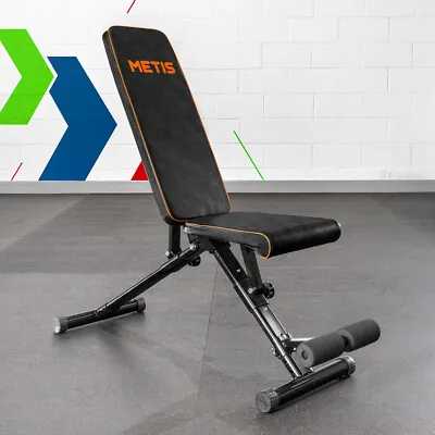 £84.99 • Buy METIS Adjustable Gym Bench | FOLDABLE BENCH – Flat, Incline, Decline Chest Press
