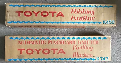 Vintage Vivid Blue Toyota Knitting Machine K747 And Ribber K450!!!!! • $600