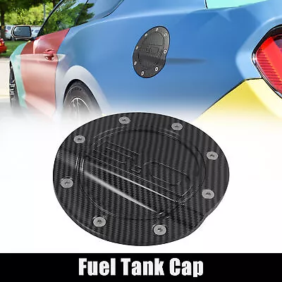 1pcs Carbon Fiber Gas Door Cap Fuel Gas Tank Cover For Ford For Mustang 15-20 • $26.99