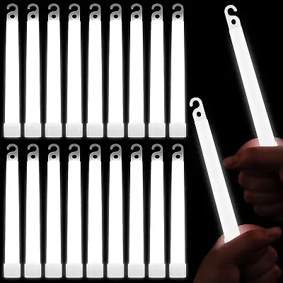 100 Pcs 6 Inch Glow Sticks Bulk White Glow Stick Light Sticks Light Up Sticks... • $49.95