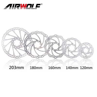 Bicycle Disc Brake Rotor Mtb Mountain Bike 6 Bolts Rotors 203 180 160 140 120mm • $8.69