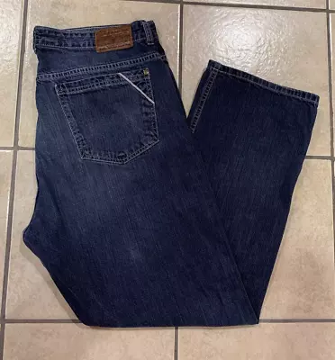 Men‘s 36x30 THE TERRITORY AHEAD Dark Blue Denim Pants Jeans 100% Cotton • $12.99