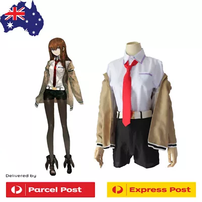 Anime Steins Gate Makise Kurisu Cosplay Completed Outfit Costume Halloween • $55.77