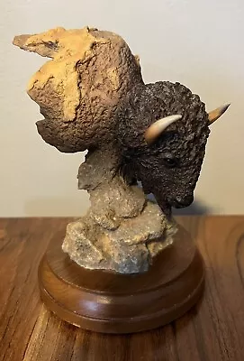 Noble Heart  Bison Sculpture # 4106 By Stephen Herrero 7” Tall • $39.99