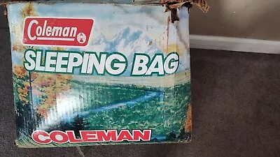 Vintage Coleman Vagabond II Sleeping Bag - Teal 33' X 75' • $35