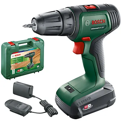 Bosch 18 V Cordless Drill Driver Kit 2 Speed Inc 1.5ah Battery Charger & Case • $129