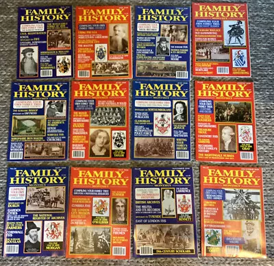 Family History Magazine X 36 Copies  Jan 1998 - Dec 2000 Issues 28-63 • £20