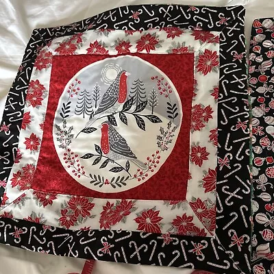 Pair Of Homemade Christmas Cushion Covers • £15