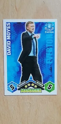 Match Attax 2009/10 - David Moyes - Manager - Everton • £0.99