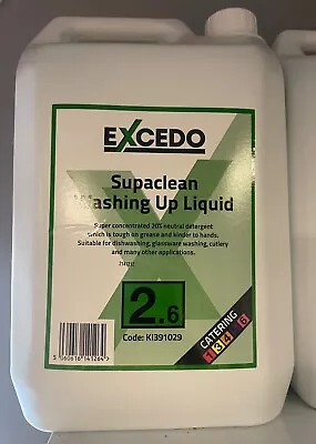 Excedo 2.6 Supaclean Washing Up Liquid - 5Ltr • £13.90