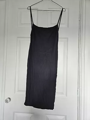 Misguided Dark Grey Backless Strappy Dress Size 8 • £0.99