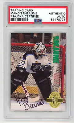 MANON RHEAUME Signed 1993 Classic Four Sport HOCKEY Card #253 - PSA • $119.99