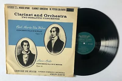 CARL MARIA VON WEBER Gervase De Peyer LP L'Oiseau Lyre SOL60035 UK 1961 VG+ 14A • $7.50