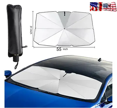 Car Foldable UV Sun Shade Windshield Sunshade Front Window Cover Visor Umbrella • $21.61