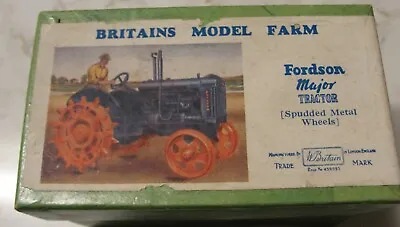 Vintage Britains Model Farm Fordson Major Tractor W/ Spudded Wheels • $95