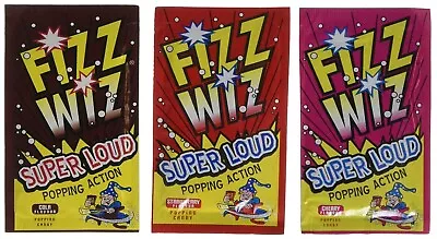 3xFizz Wiz Super Loud Popping Action Cherry/Cola/Strawberry Flavor Popping Candy • $5.60