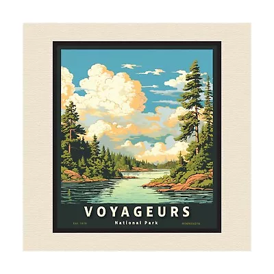 Voyageurs National Park Minnesota Serigraph Style Art Poster • $75