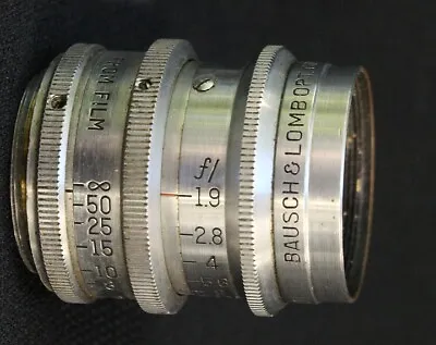 Bausch & Lomb 26mm F1.9 Animar 16mm Movie Lens C Mount For Digital 4/3 Camera + • $68